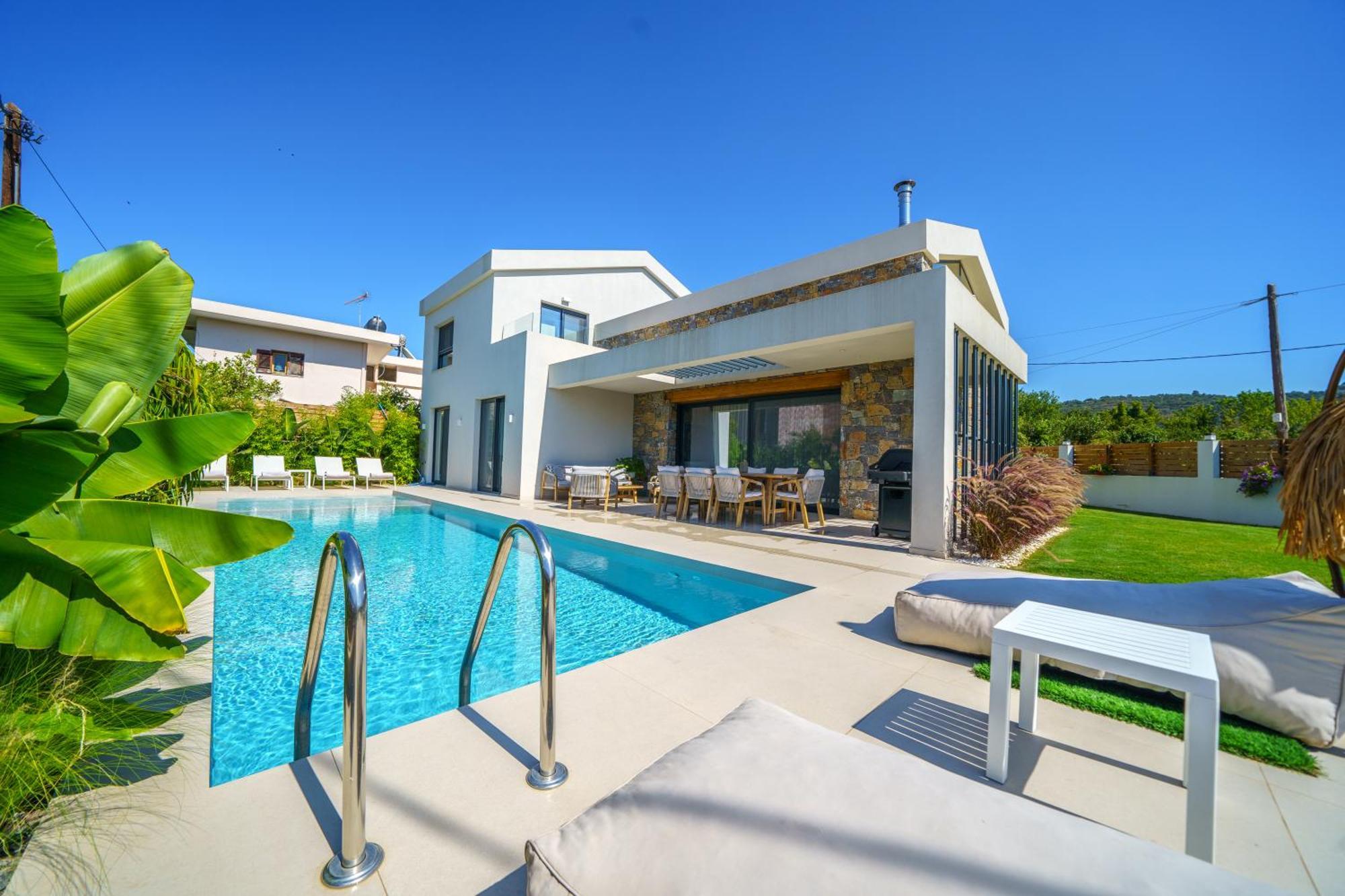 Villa Olira ✩ Private Pool ✩ Modern Design Alikianos Extérieur photo